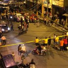 Babahoyo. Agentes acordonaron la escena del asesinato.