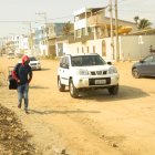 Deterioro. En el sitio donde debería estar ya levantándose la tercera etapa del malecón de Playas, no hay más que polvo y tierra acumulados.