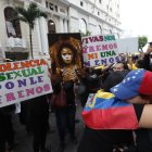 Protestas en Guayaquil en rechazo a la violencia contra las mujeres en el país. Imagen de referencia.