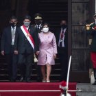 oto de archivo del expresidente del Perú, Pedro Castillo, y su esposa Lilia Paredes. EFE/Aldair Mejía