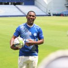 Bryan Angulo, delantero de Emelec, mostró su satisfacción por enfundarse nuevamente la camiseta de los eléctricos.