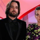 Carlota con su esposo, Dimitri.