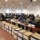 Diligencia. Entre los asistentes a la audiencia se contó el coronel Renato González, director del seguro policial