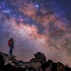 Imagen de archivo de la Vía Láctea en Canarias.