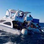 Imagen referencial de una lancha de cabotaje que opera en las islas Galápagos parecida a la que se hundió