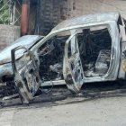 Camioneta donde presuntamente se movilizan los sicarios que entraron a un hospital.