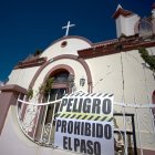 Pistas. Una iglesia afectada por los sismos. Foto de diciembre de 2022.