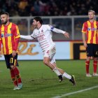 Davide Calabria celebra el segundo gol del Milan.