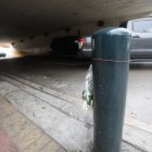 Así lucía el lugar donde fue baleado Javier Rosero, en la avenida Del Bombero.