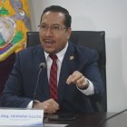 Hernán Ulloa, presidente del Consejo de Participación Ciudadana y Control Social dio a conocer la acción legal en contra de los miembros de la Asamblea Legislativa