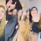 Música y algarabía fue la constante de Shakira y sus amigas.