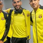 Bruno Piñatares, Víctor Mendoza y Luca Sosa parte de la delegación de Barcelona.