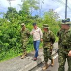 Selva. El ministro de Defensa, Luis Lara, visitó la semana pasada Orellana.