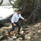 El candidato por SUMA, Pedro Pablo Duart, hizo una Parada EXPRESO a la ribera del estero Salado.