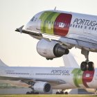 Aeropuerto.- Las naves de la aerolínea TAP.