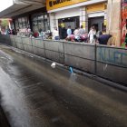 En la calle Sucre, su calzada quedó inundada.