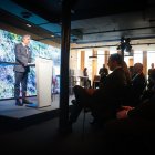 Ponencia. El presidente de la República, Guillermo Lasso, expuso sus planes ayer en el Foro Económico Mundial.