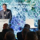 Referencia. Intervención del presidente Guillermo Lasso durante su visita por Europa.