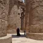 El templo de Karnak. Tenía ventanas de piedra para permitir la entrada del sol y el aire fresco.