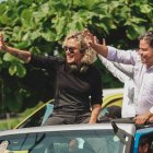 La alcaldesa estuvo ayer en la parroquia rural de Guayaquil, Tenguel. En ese lugar aún no hay agua potable ni alcantarillado