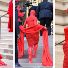 Doja Cat sorprendió a todos con un look lleno de diamantes.