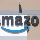 Fotografía de archivo del logotipo de Amazon, en una fotografía de archivo.