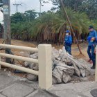 Sitio. En el ramal norte del estero Salado se llevó a cabo la limpieza.