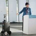 Presentación de la maleta autónoma en Tokio (Japón)