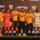 Con Sergio Agüero como invitado especial, Barcelona presentó las tres camisetas que utilizará durante la presente temporada.