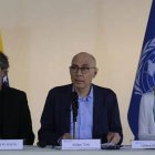 El Alto Comisionado de Derechos Humanos de ONU (Acnudh), Volker Türk participó de rueda de prensa en el Aeropuerto Simón Bolívar en Caracas, Venezuela