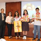 Los tres ganadores del concurso.