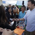 Pabel Muñoz durante su votación.