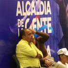 Sarmiento, quien se encargó de la publicidad, durante la concentración del Partido Social Cristiano.