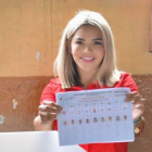 La aspirante a la Alcaldía del cantón guayasense obtuvo el 41,76 % de los votos.