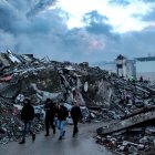 Escombros del terremoto.