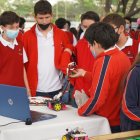 Los alumnos del Americano se alistan para la competencia.