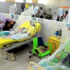 Vista hoy de una de las salas del Hospital del Niño en Santa Cruz (Bolivia).