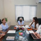 Actividad. Parte del directorio de Acorvol se reúne para coordinar lo que será el evento de este jueves 16.