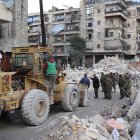 Vista de los destrozos ocasionados por un terremoto en Alepo (Siria), en una fotografía de archivo.