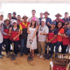 Evento.- La ministra de Telecomunicaciones, Vianna Maino, en el acto simbólico de poner la primera piedra de la Academia Google.