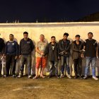 Operativo. Aparecen algunos de los detenidos.