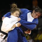 Estefanía García en uno de los combates que ganó para colgarse la histórica medalla de oro en los Juegos Panamericanos de Toronto 2015.