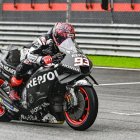 Marc Marquez durante los test de Sepang 2023.