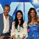 Los presentadores posaron junto a la alcaldesa de Viña del Mar, Macarena Ripamonti.