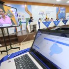 Escenario. Miembros del Consejo Nacional Electoral informaron sobre los resultados que arrojó el reconteo de votos en Guayas.