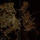 A la izquierda, Kiev antes de la guerra y a la derecha, Kiev durante la guerra.