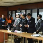 Diligencia. En la lectura de la sentencia de primera instancia estuvieron los defensores de las condenadas.