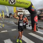 La celebración del marchista David Hurtado tras ganar la prueba de los 20 kilómetros y clasificar a la cita olímpica de París 2024.