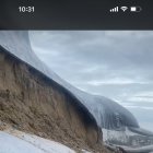 La fuerte tempestad acompañada de rayos terminó destruyendo este monumento