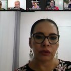 Sesión. Diana Atamaint dirigió la reunión de trabajo, el sábado.